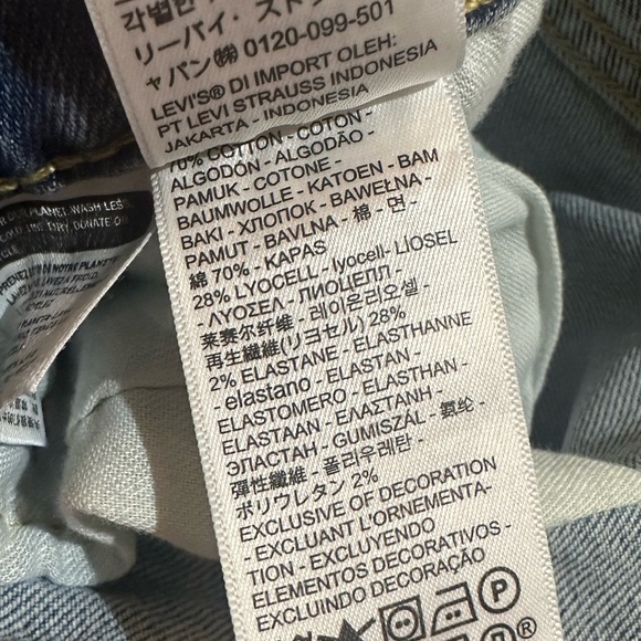 🌟HP🌟Levi’s 502 Taper Light Wash Denim Stretch Jeans 29 x 30 - Picture 9 of 11